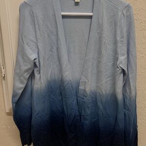 NY & Co. Blue Ombre Women's Cardigan